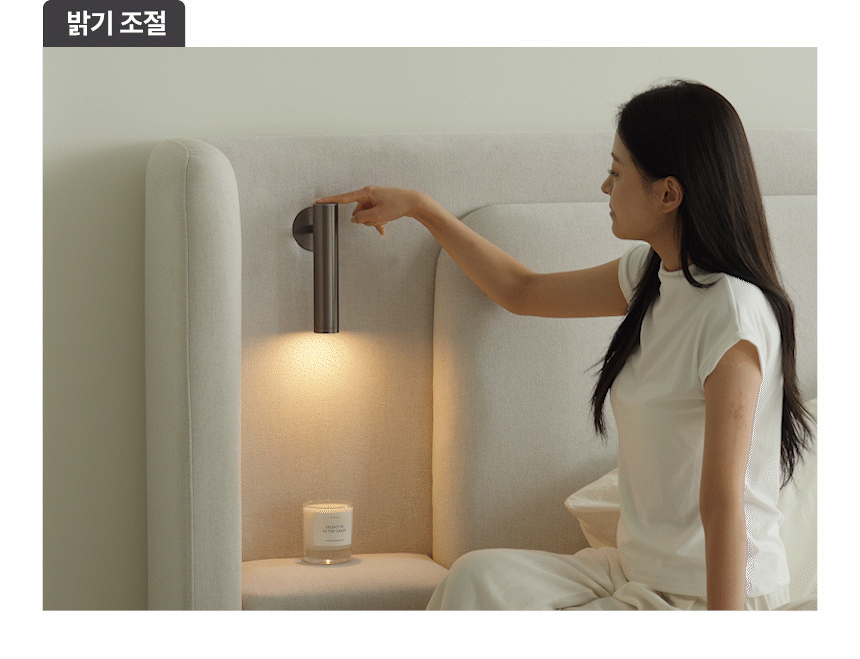 삼익가구 노엘르 더블헤드 조명 협탁 기능성 패브릭 호텔 침대(텐셀 독립스프링 매트리스-라지킹) 상세 이미지 20