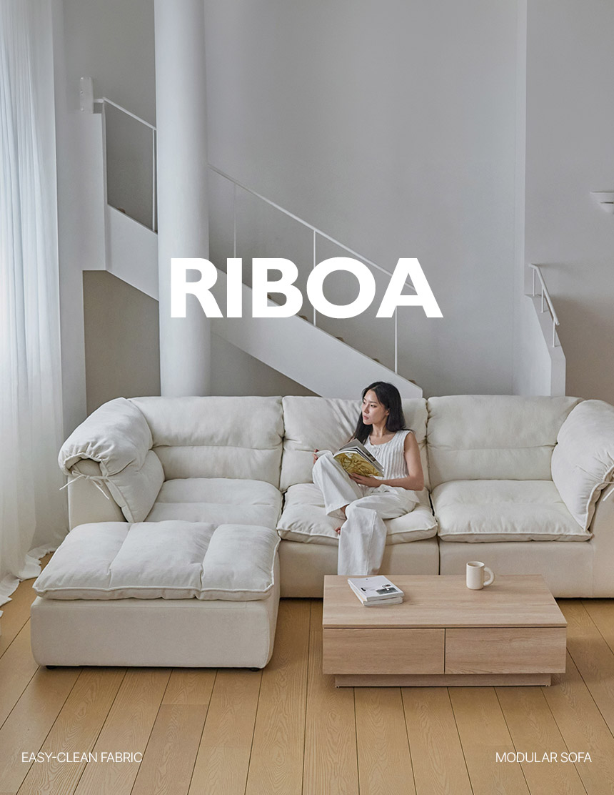 삼익가구 리보아 패브릭 4인용 모듈 소파(스툴포함) 상세 이미지 6